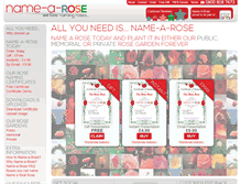 Tablet Screenshot of name-a-rose.com